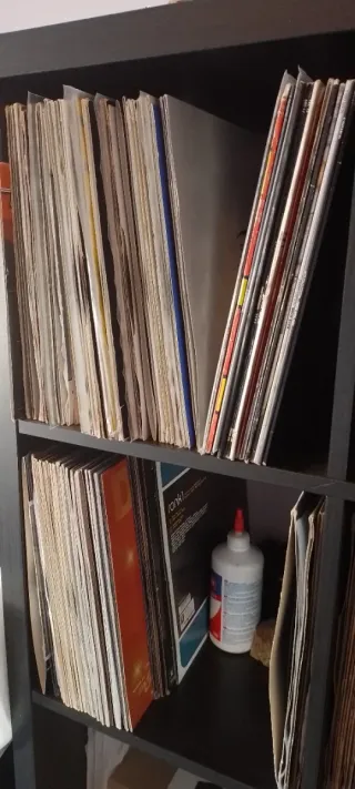 2x Technics SL-1210MK5 con Tapa + Lote 160 Vinilos