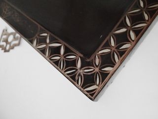 Cuadro Chino Antiguo Mujer y Flores