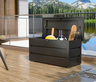 Baúl de exterior negro