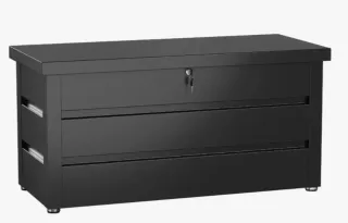 Baúl de exterior negro