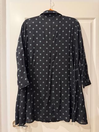 Vestido negro lunares Zara Talla M
