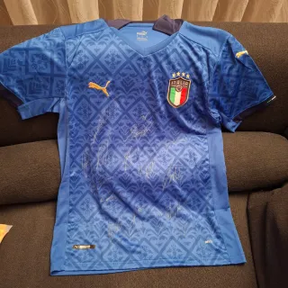 Maglia Italia autografata Italia Euro 2020 COA