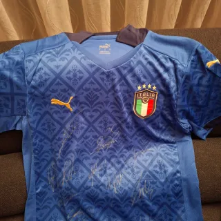 Maglia Italia autografata Italia Euro 2020 COA