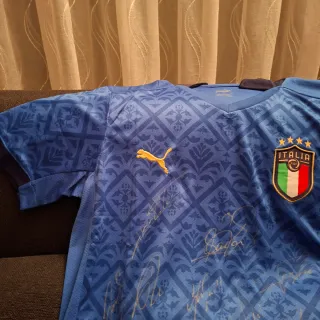 Maglia Italia autografata Italia Euro 2020 COA