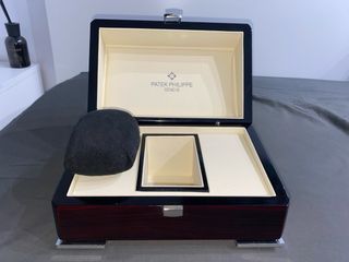 Caja Patek Philippe vacía con manual y bolsa