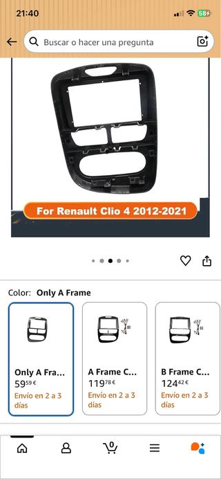 Marco 9” para Renault Clio 4 (2012-2021)
