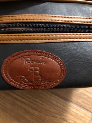 Trousse Renato Balestra pelle nero/marrone