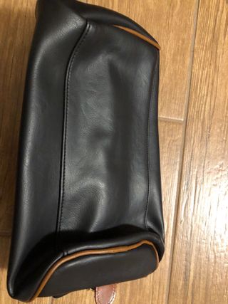 Trousse Renato Balestra pelle nero/marrone