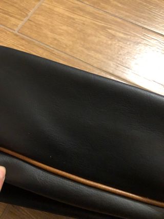 Trousse Renato Balestra pelle nero/marrone