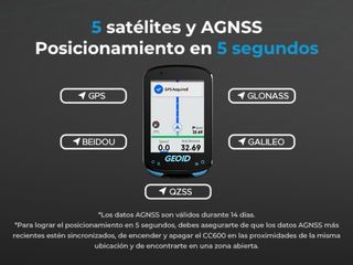Ciclocomputador GPS Geoid CC600