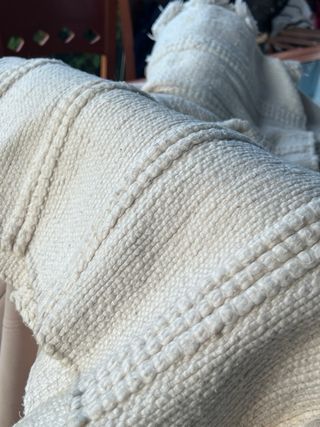 Alfombra 100% Algodón Blanca Son tres alfombras