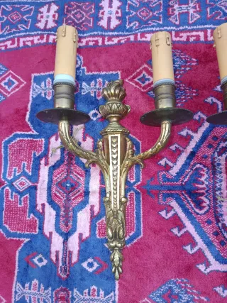 Apliques de pared dorados