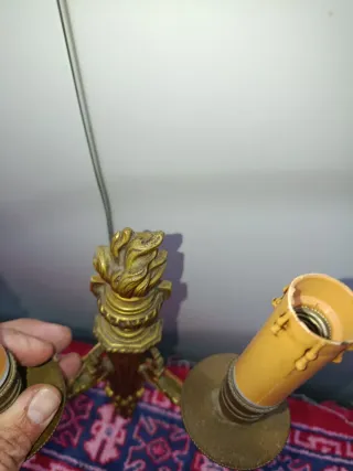 Apliques de pared dorados