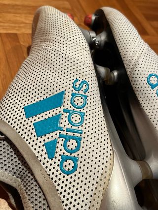 Botas de fútbol Adidas X blancas
