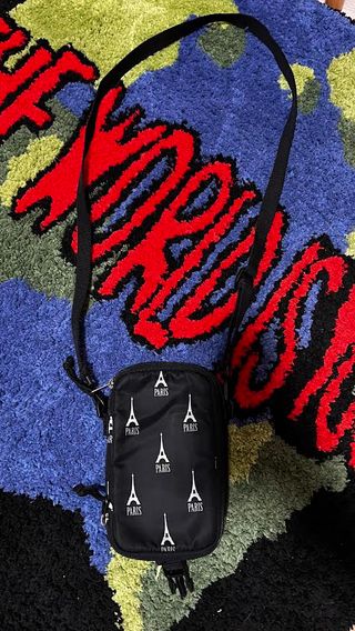 Tracolla Balenciaga Tour Eiffel Paris Nera