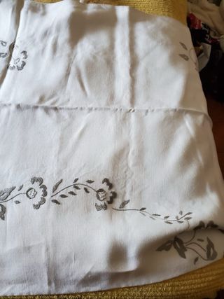 Tovaglia lino 12 posti floreale