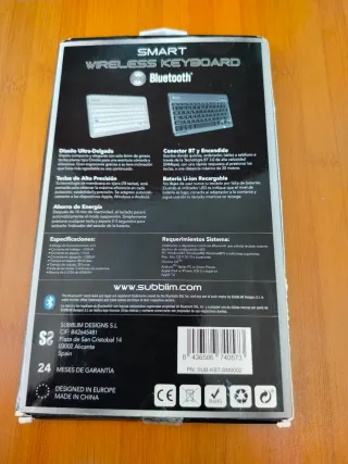 Teclado Bluetooth Subblim Inalámbrico Gris