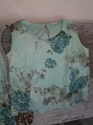Conjunto falda y blusa BUTIC floral Talla 48