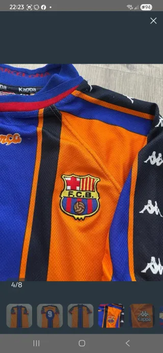 Camiseta vintage Barça Kappa 1997/98