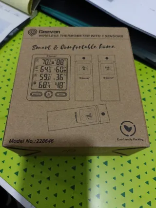 Termómetro Inalámbrico Geevon con 3 Sensores