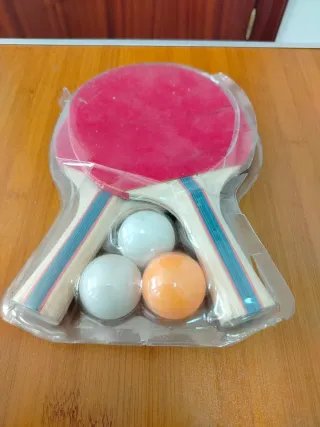 Set 2 Raquetas Ping Pong y 3 Pelotas