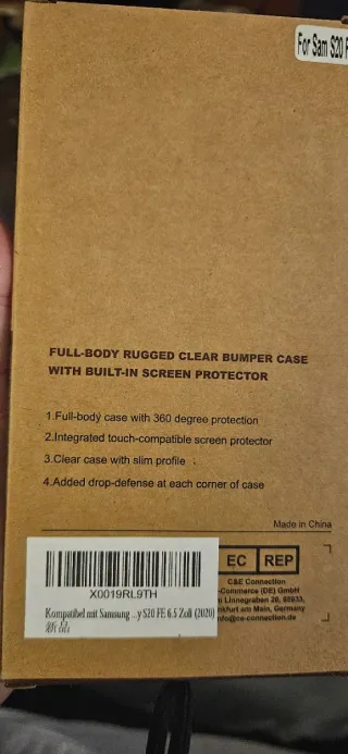 Funda Samsung S20FE completa, delantera y trasera