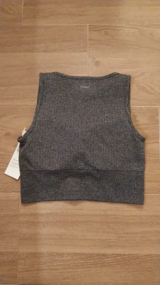 Top sportivo Oysho grigio taglia M