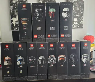 Colección 12 Cascos Lego Star Wars