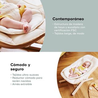 Hamaca para bebé de madera y tela SIN ESTRENAR