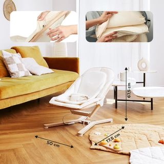 Hamaca para bebé de madera y tela SIN ESTRENAR