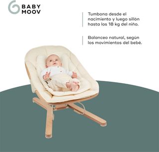 Hamaca para bebé de madera y tela SIN ESTRENAR