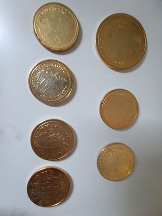 Lote de 7 monedas antiguas