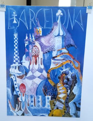Póster artístico Barcelona