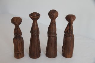Figuras cerámica húngara naif Kőfalvi 60s