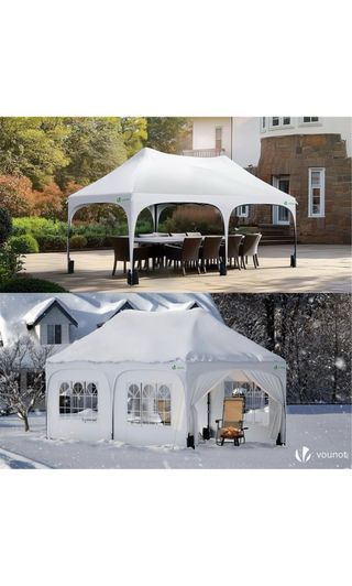 NUEVA Carpa Plegable Vounot Blanca y Negra