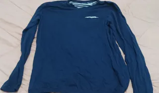 Camiseta manga larga azul