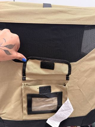 Cuccia pieghevole a 2 porte per animali domestici