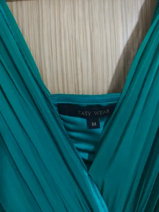 Vestido largo vaporoso verde Easy Wear