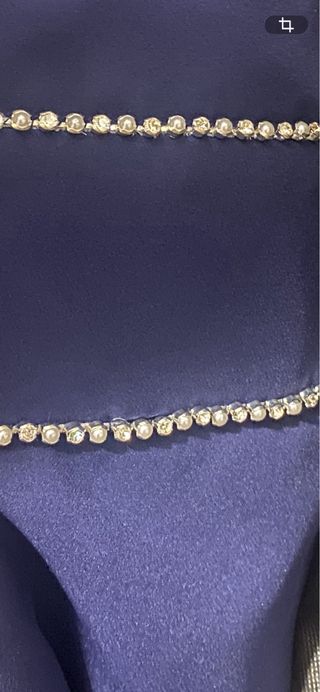 Vestido nuevo azul Pronovias con pedrereria