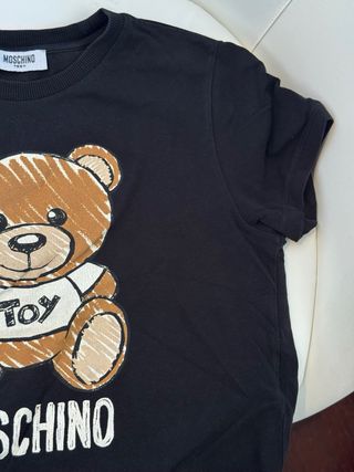 T-shirt Moschino Teddy Bear nera taglia 12