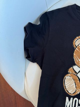 T-shirt Moschino Teddy Bear nera taglia 12