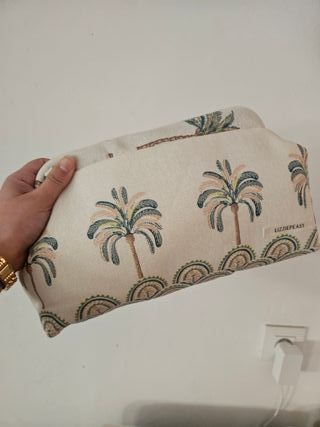 Bolso Clutch Palmeras LIZZIEPEASY Beige