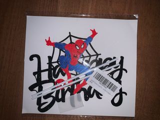 29 pequeñas pancartas Spiderman Happy Birthday