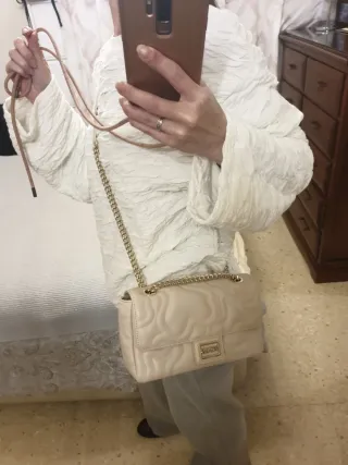 Bolso Tous Beige y Dorado Nuevo con etiquetas