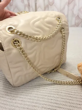 Bolso Tous Beige y Dorado Nuevo con etiquetas