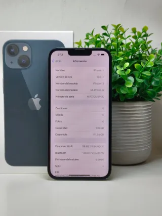 iPhone 13 128GB Midnight - Impecable + Caja