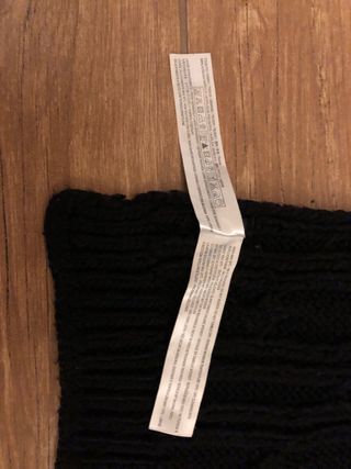 Sciarpa Twinset nera con strass