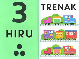 Primeros números gigantes (euskera, 1-3 años)