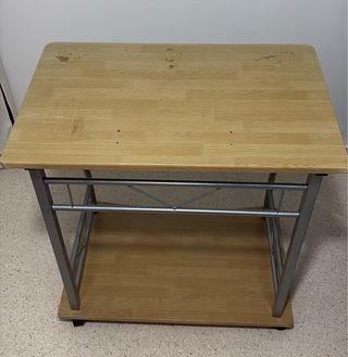 Mesa de ordenador madera y metal