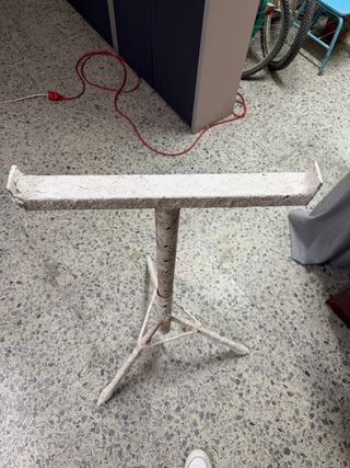 Banco de hierro para andamios